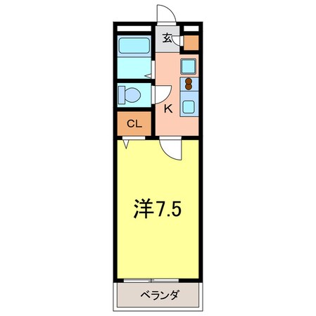 アンプルールブワPetitmontの物件間取画像